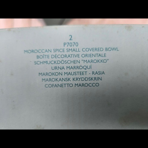 PartyLite set of 2 Moroccan Spice Small Covered Bowl in good condition - Picture 3 of 6